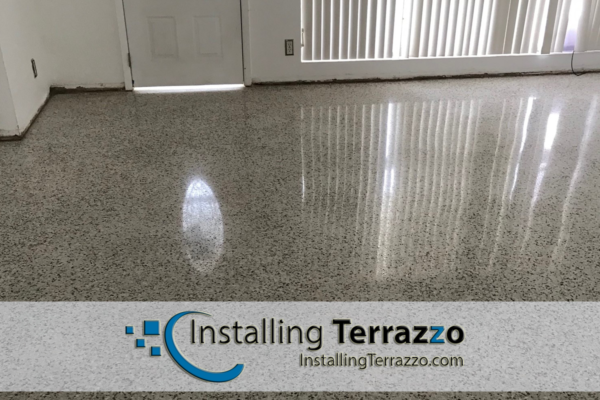 Terrazzo Floor polishing Process Palm Beach